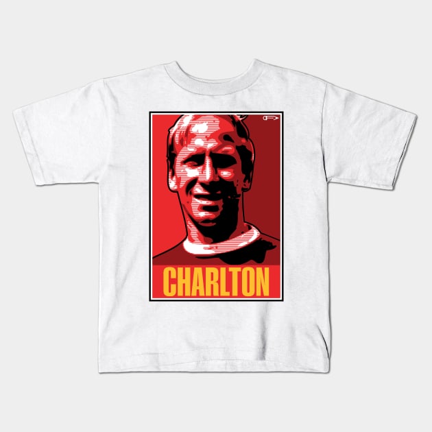 Charlton - MUFC Kids T-Shirt by David Foy Art